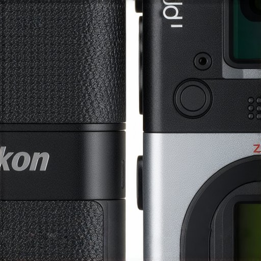 Nikon Z FC與Coolpix W300並排展示，強調其獨特設計與功能，展現攝影新境界。Z FC以復古風潮吸引目光，W300則具極限運動攝影能力，適合不同攝影需求。