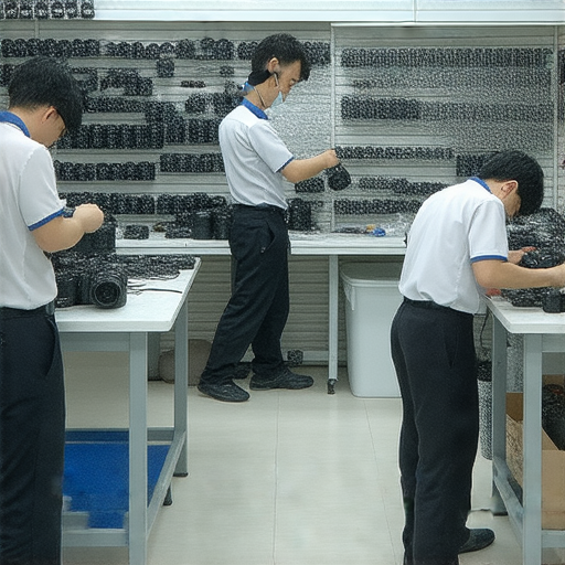 深水埗和旺角的相機維修店，專業技術人員正在維修相機，服務環境整潔，工具齊全，為顧客提供一站式維修服務，讓你的相機重焕生機，探索更多維修技巧。