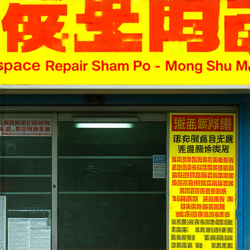 深水埗與旺角的相機維修店舖外觀，展示維修工具與服務課程資訊，吸引攝影愛好者，強調專業技術與學習機會，提升攝影技能和維修知識。