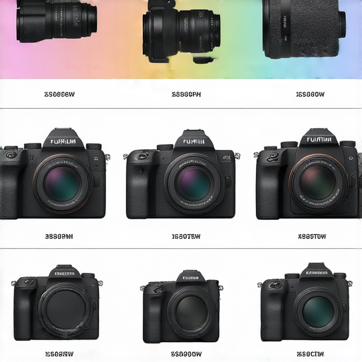2024年必備的Fujifilm相機比較圖，展示多款相機型號及其特點，幫助攝影愛好者選擇合適設備，提升攝影技術，探索創意拍攝可能性。