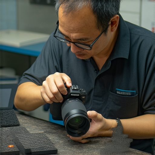 專業相機維修服務展示，位置位於深水埗與旺角，技術人員正專注修理相機，提供快速且可靠的維修解決方案，讓你的愛機迅速恢復最佳性能。