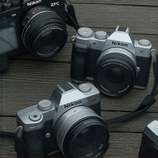 尼康相機系列特色分析圖片，包括Z FC的復古設計，W300的堅固防水功能，X系列的高畫質性能，以及各型號之間的比較，展現尼康相機的多樣化選擇與創新技術。