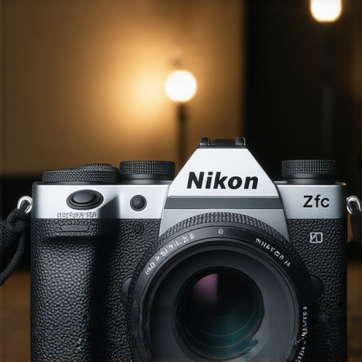 Nikon Z f c 專業攝影機展示，強調其復古設計與現代技術的結合，吸引攝影愛好者和專業攝影師的目光，展現專業攝影的魅力與創作潛力。