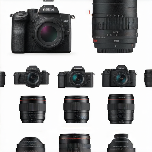 探索2024年Fujifilm相機推薦及鏡頭配件選擇指南的展示圖，展示多款Fujifilm相機及其鏡頭配件，著重強調相機設計及特點，適合攝影愛好者參考。