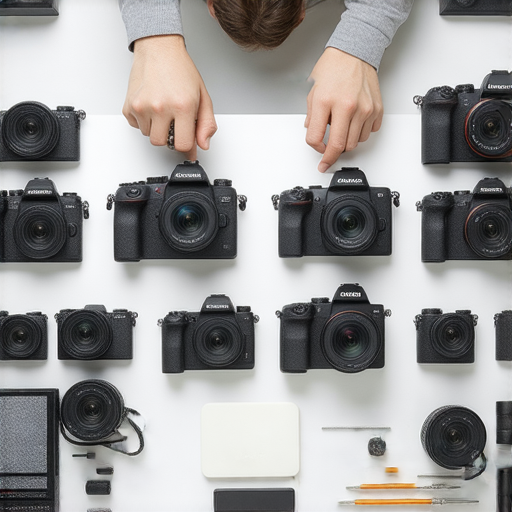香港相機維修服務的推薦店鋪展示，包含專業技術人員進行相機維修，顯示不同型號相機維修過程，強調維修品質和顧客服務的重要性。