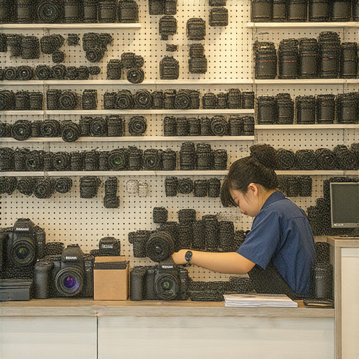 深水埗與旺角的專業相機維修店，技術人員在檢查相機，提供解決攝影問題的服務，專業設備與技術，助你重新享受攝影樂趣。