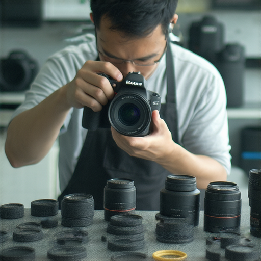 深水埗與旺角專業相機維修服務，技術精湛的維修師傅正在檢查相機，讓珍貴相機重拾生命，提供優質服務和維修選擇，滿足攝影愛好者的需求。