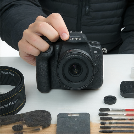 相機搶救專家的維修服務，展示深水埗及旺角的維修環境，專業技術人員正在檢查相機，強調相機故障修復的細節和效率。