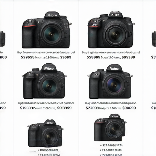 香港Nikon相機最新價格與購買資訊全攻略圖示，展示多款Nikon相機型號及其價格，並提供購買渠道與優惠資訊，幫助攝影愛好者選擇合適的相機。