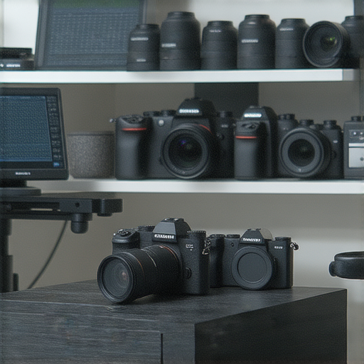 相機維修服務專業技術人員在深水埗與旺角工作坊進行故障檢測，展示工具與設備，以確保客戶相機運行完好，提供優質維修攻略。