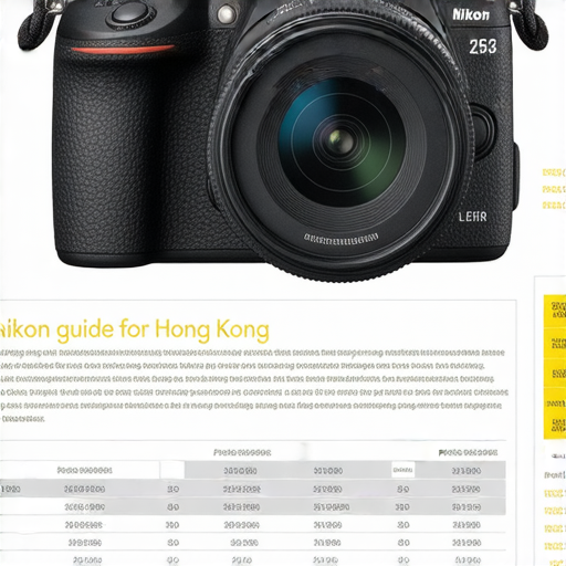 香港Nikon相機與鏡頭指南圖，展示價格、型號及專業服務，提供保養資訊，讓攝影愛好者輕鬆探索相機選擇，提升拍攝技巧與購買決策。