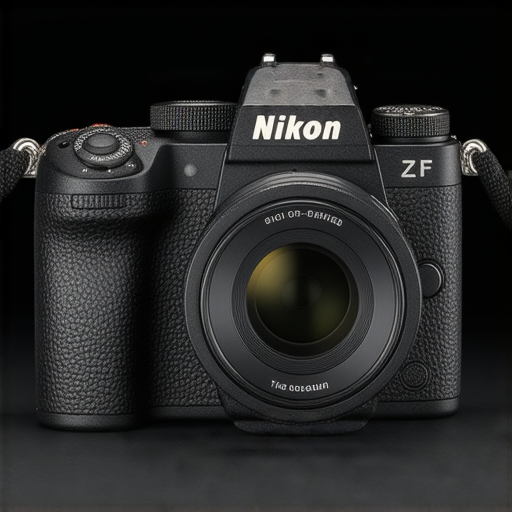 尼康Z FC相機展示，專業攝影師使用此相機捕捉完美瞬間，背景中有精緻的拍攝場景，展現相機的魅力與表現。