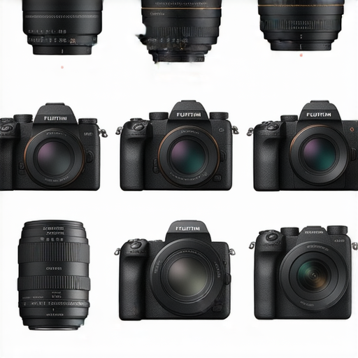 2024年Fujifilm相機介紹，展示各款熱門鏡頭和比較推薦，適合攝影愛好者探索最佳選擇，畫面中可見不同型號相機及其鏡頭特寫。
