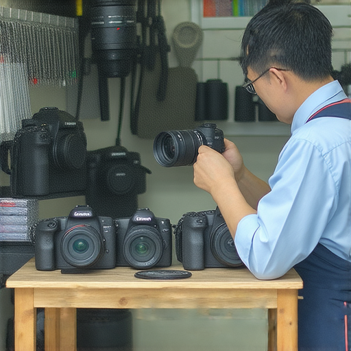 深水埗與旺角專業相機維修服務，展示維修工程師專注維護攝影設備的過程，提供高效解決方案滿足攝影愛好者的需求，讓您的相機恢復最佳性能。