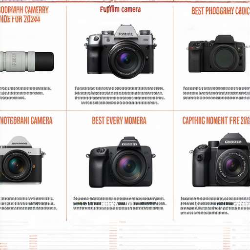 Fujifilm相機列表和即棄相機的用法推薦圖示，展示各型號相機的特點，強調2024年攝影創作的最佳選擇，並提供使用建議，助您捕捉每個瞬間。