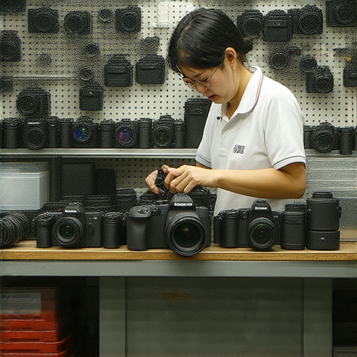 深水埗與旺角的相機維修專家展示維修技術，維修工具與相機零件一覽無遺，透露私房秘技，呈現專業服務的高質量維修過程，吸引攝影愛好者的注意。