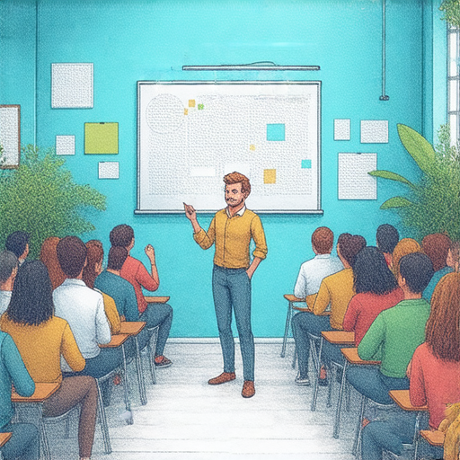 提升商業英語能力的最佳商務英語課程推薦，展示學員在課堂上專心學習，老師講解商業術語，充滿互動與交流，適合各種職業需求，幫助提高英語溝通能力。