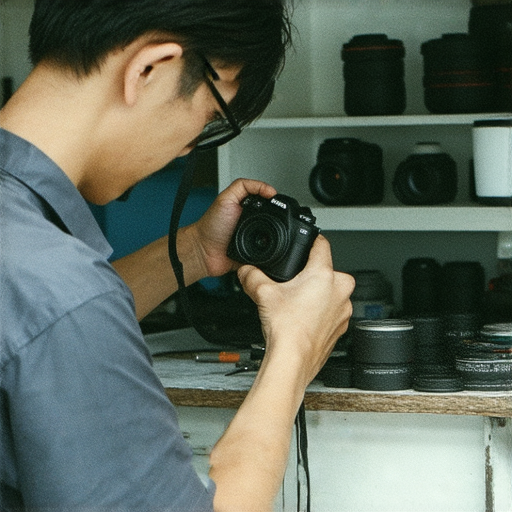 淺談深水埗與旺角相機維修秘訣的專業服務，技師正在細心檢查相機，提供優質維修，讓攝影愛好者重拾拍攝樂趣。