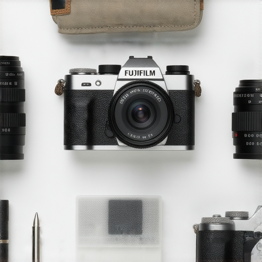 Fujifilm最新相機與配件展示，包括35mm相機及即棄相機特寫，探索其功能與設計，立即前往專業在線商店了解更多資訊。