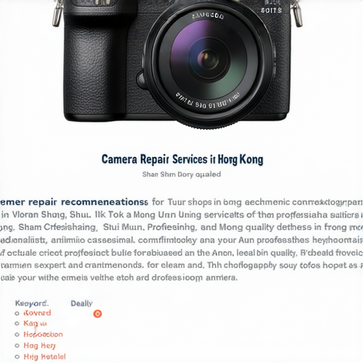 香港相機維修服務介紹圖片，包含深水埗、旺角、屯門等地的維修店推薦選擇，彰顯專業技術和優質服務，適合攝影愛好者和專業人士。