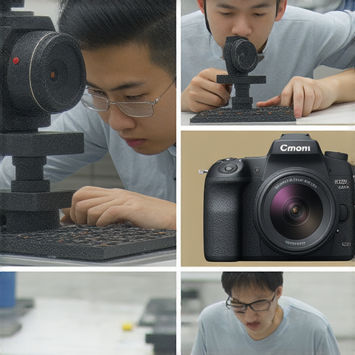 深水埗與旺角的相機維修服務與課程介紹圖片，展示專業技術人員進行相機維修的過程以及教學課堂，強調服務品質與知識分享。