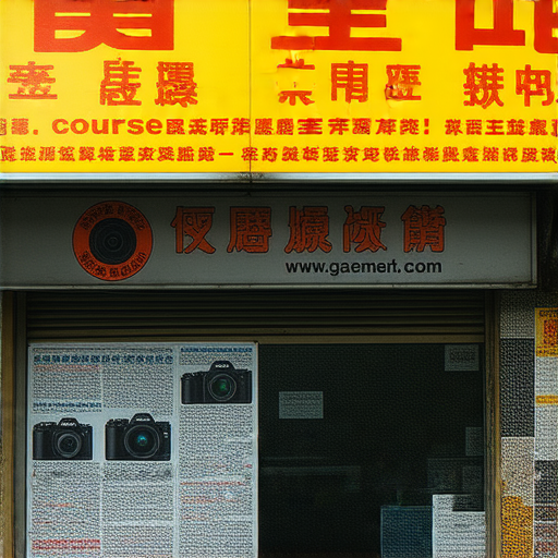 香港相機維修推薦的深水埗與旺角維修店外觀，展示熱門維修服務與專業技術課程資訊，吸引攝影愛好者注意，提升相機維修知識與技術。