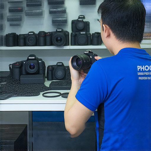 深水埗和旺角的專業相機維修服務，維修技術人員正在檢查相機故障，提供快速解決方案，幫助顧客重拾拍攝樂趣。