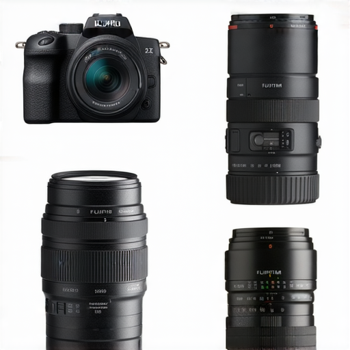 2024年Fujifilm相機推薦與鏡頭比較詳解，展示多款Fujifilm相機及其搭配的不同鏡頭，強調功能特點與拍攝效果，適合攝影愛好者選擇最佳組合。