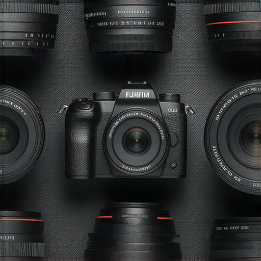 探索Fujifilm相機的優勢，展示2024年推薦鏡頭與配件的圖片，包含不同鏡頭和配件的詳細特徵，旨在提升攝影愛好者的拍攝體驗，展示Fujifilm產品的多樣性和創意。