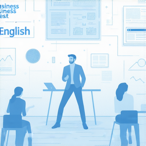 提升商業英語能力的最佳商務英語課程推薦圖，展現課程內容、學習資源以及學生參與情景，幫助學習者掌握商業英語，包括專業術語與溝通技巧，適合各行業人士。