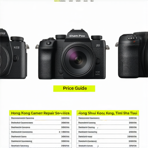 香港相機維修中心推薦的深水埗、旺角、尖沙咀維修服務，展示不同相機型號及價格指南，彰顯專業技術，為攝影愛好者提供可靠的維修選擇。