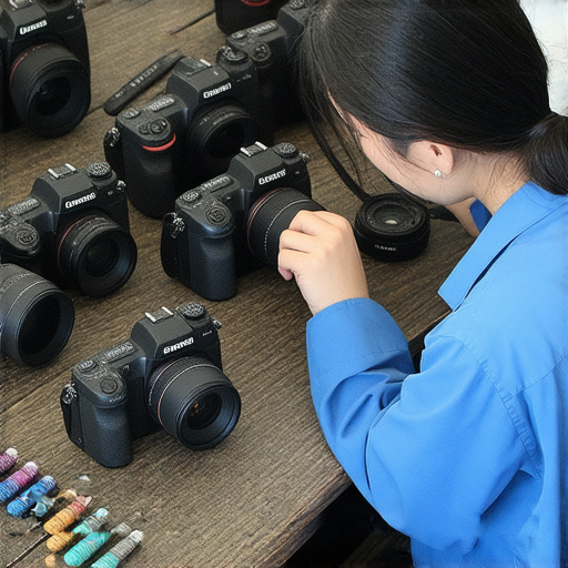 相機維修專業服務，從深水埗到旺角，技術精湛。圖片展示維修人員專注於修復相機，讓您的心愛相機重獲新生。立即探索專業修復服務！