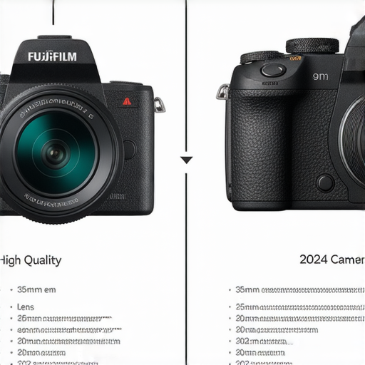 Fujifilm相機比較35mm鏡頭與即棄相機的圖示，展示兩款相機的功能與優勢，幫助攝影愛好者選擇2024最佳攝影設備，專業推薦內容清晰易懂。