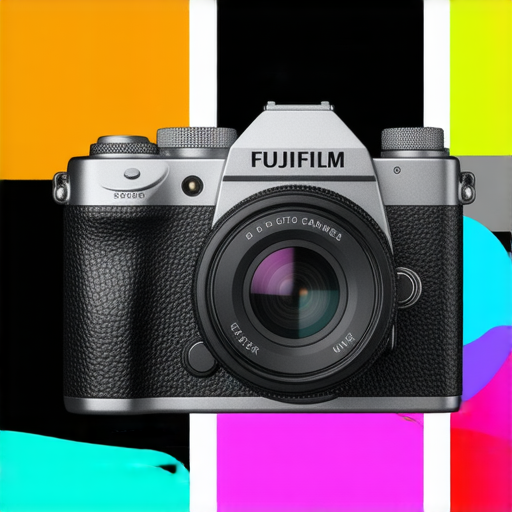 2024年最佳Fujifilm相機推薦圖，展示即棄相機與35mm鏡頭的完美搭配，色彩鮮明，設計精美，適合攝影愛好者探索不同拍攝風格及效果。