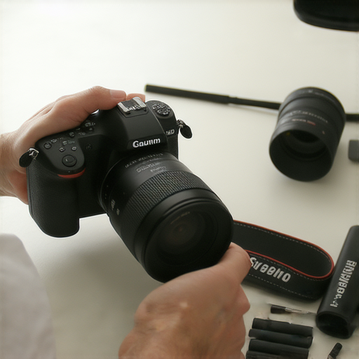 深水埗、旺角專業相機維修服務展示，技術人員正在檢查相機，提供快速修復方案，讓您的照片重拾光彩，專注於恢復影像質量與性能。