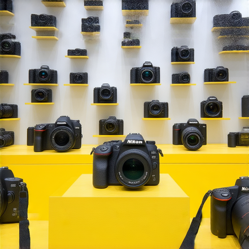 香港Nikon相機展區，展示多款華麗攝影設備與專業服務，顧客探索攝影夢的最佳選擇，專業顧問提供一對一指導，體驗攝影的魅力與樂趣。