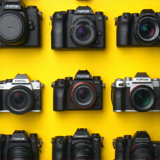 探索富士相機魅力的圖片展示，包含2024年最佳選擇及專業服務，色彩鮮豔的相機陣列，吸引攝影愛好者注意，展現高品質攝影的無限可能。