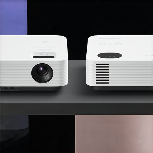 2023年家用投影機推薦 小米投影機2與3對比圖，展示兩款投影機外觀及主要功能特點，適合家庭娛樂選擇，提升觀看體驗。