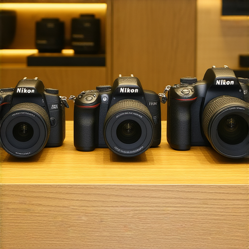 香港Nikon相機超值價格曝光，圖片中展現多款Nikon相機及鏡頭，專業服務團隊為顧客提供最佳選擇建議，適合攝影愛好者及專業人士，電池搭配一應俱全，別錯過超值優惠。