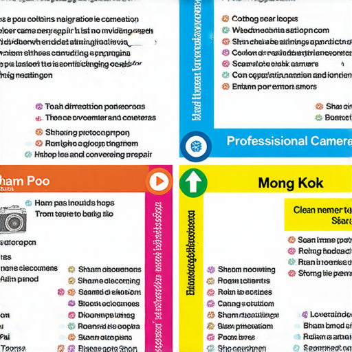 深水埗到旺角的相機維修專業服務地圖，展示多家維修店鋪及聯絡方式，幫助攝影愛好者重拾拍攝樂趣，提升搜尋引擎優化效果。