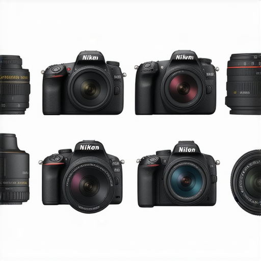 發現香港最優惠的Nikon相機和鏡頭價格，展示多款相機與鏡頭。專業保養服務標誌顯示品質保障，適合攝影愛好者選購，實現最佳拍攝體驗。
