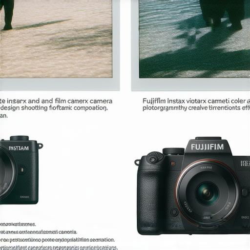 Fujifilm即影即有系列相機與菲林相機的入門指南，展示不同型號的相機與使用場景，強調其拍攝效果與創意表現，適合攝影愛好者探索與學習。