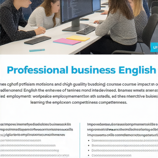 提升職場競爭力的商業英語課程與商務英語課程推薦，展示多元課程內容和專業學習環境，幫助學員增強英語溝通能力，適應全球商業需求，提高就業競爭力。