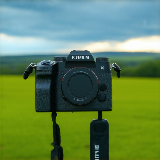 Fujifilm相機展示，攝影師專注拍攝自然風景，捕捉瞬間的美麗，探索Fujifilm相機的無限魅力，邀請你開始攝影之旅，享受創作的樂趣。