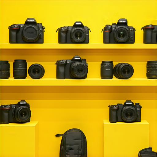 超低價Nikon相機展覽，展示多款優惠鏡頭及攝影配件，還有專業保養服務介紹，吸引攝影愛好者探索最划算的選擇。