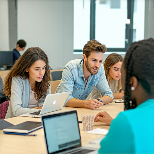 提升職場競爭力的專業商業英語課程與商務英語課程宣傳圖片，展示學員上課場景，強調語言學習對職涯發展的重要性，適合不同職業人士參加。