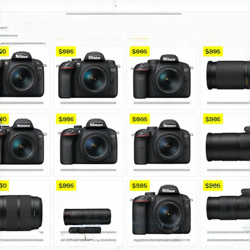 香港Nikon相機與鏡頭價格分析及購買指南圖片，展示不同型號Nikon相機及鏡頭的價格標籤，幫助消費者了解市場行情與選購建議，包含熱門產品及最新優惠資訊。