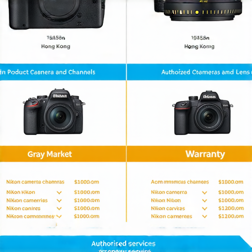 香港Nikon相機與鏡頭的價格分析，展示水貨與正規渠道的比較，加上保養服務的介紹，幫助用戶了解市場現況，選擇合適產品。