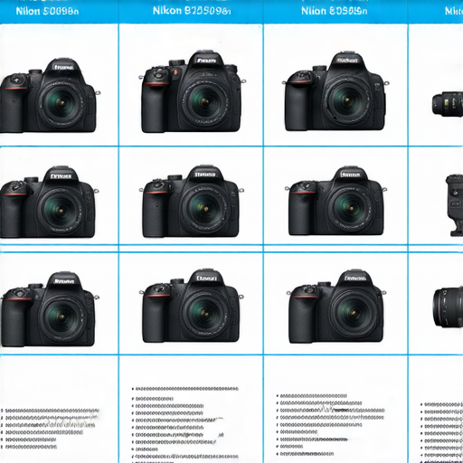 香港Nikon相機與鏡頭價格比較圖，展示多款Nikon產品的價格及規格，幫助消費者選擇合適的相機與鏡頭，提供購買攻略與市場資訊。
