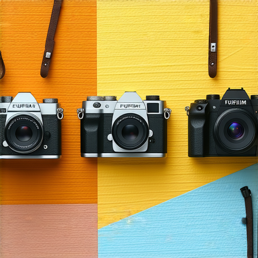 Fujifilm相機系列展示即影即有的魅力，包含不同型號的相機與拍攝範例，強調其獨特色彩與懷舊風格，適合攝影愛好者與專業人士，為您提供相機推薦指南。